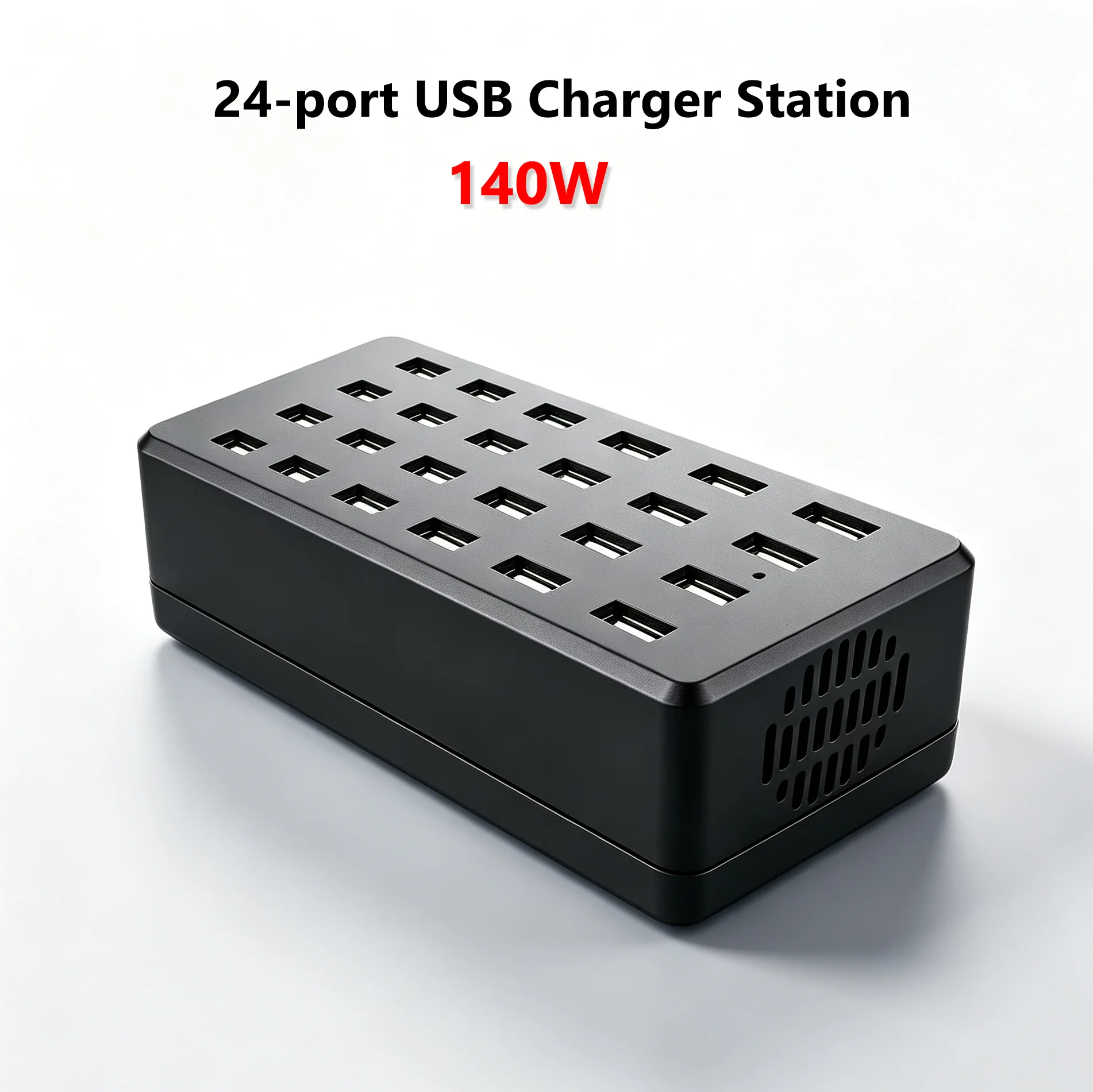 120W Fast Charging Portable 24 Ports USB Charger Adapter Power Distribution Fast Heat Dissipation USB Charging Station