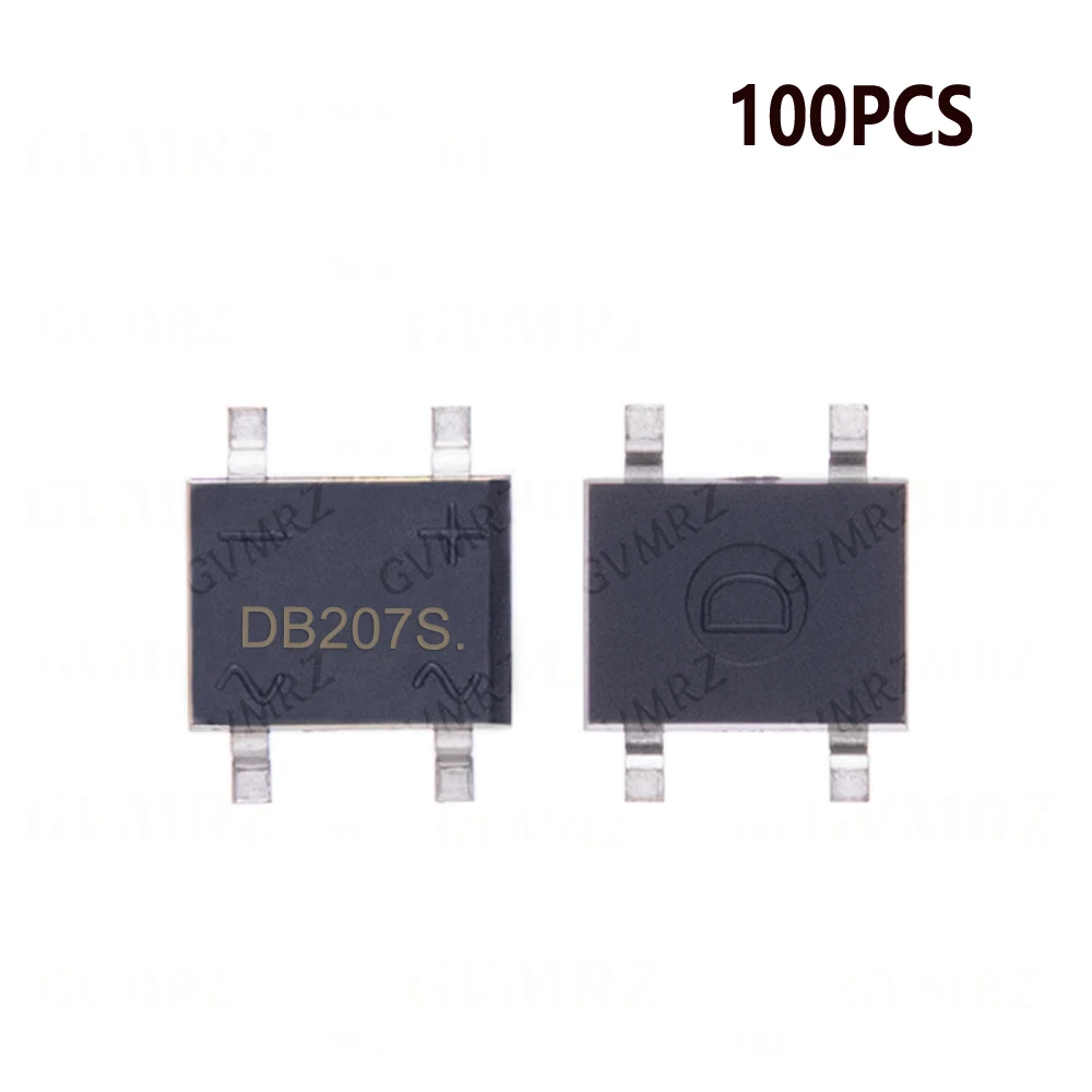 10/100PCS 1A 1000V  DB107S DB107S DB157S DB207S DF06S SOP SOP4  2A 1000V Bridge Rectifiers 1A 1000V