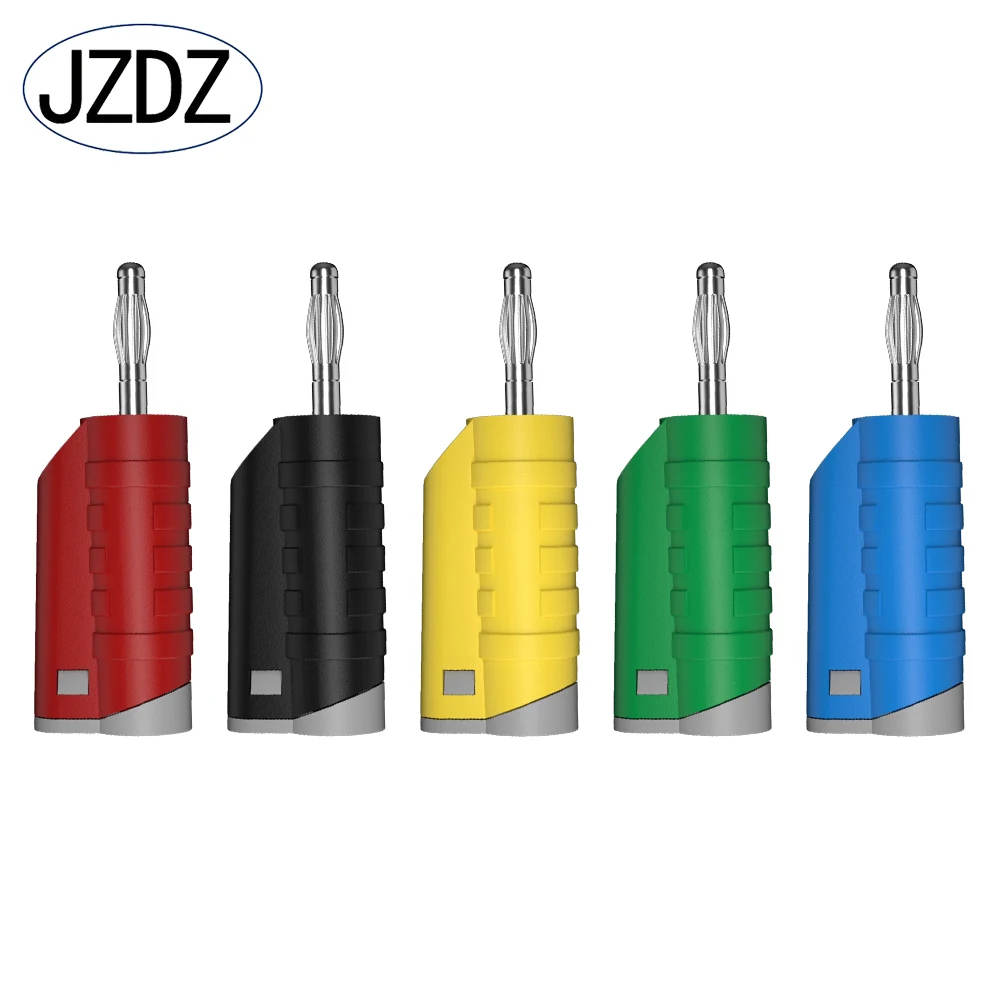 JZDZ 5pcs 4MM Safety Stackable Banana Plug High Quality Welding-free Connector for Multimeter DIY Assembly Tools J.10056