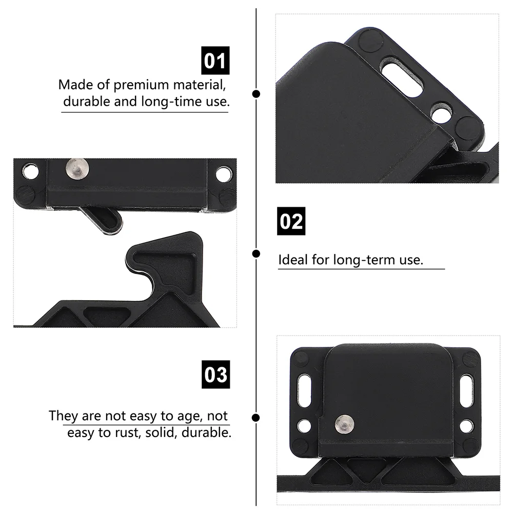 

Zinc Alloy Cabinet Door Pull Holder For Rv Drawer Durable Marine Latch Push To Close Sliding Door Catches Camper