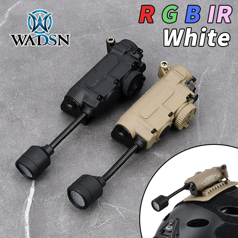 WADSN Sidewinder Head Lamp FAST Helmet Light Red Green IR Blue White LED Strobe Outdoor Hunting Auxiliary Lighting