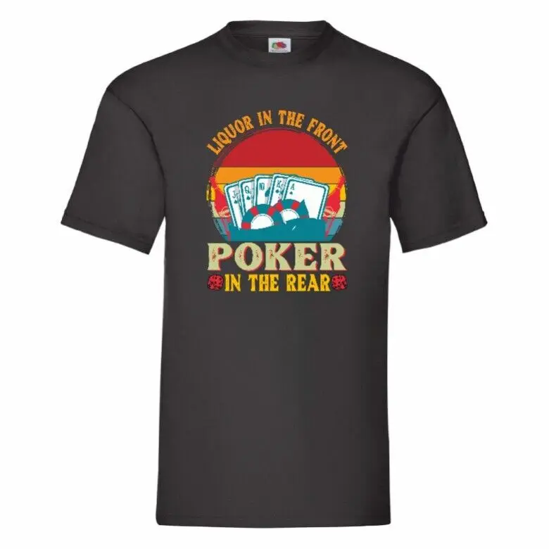 Liquor In The Front Poker In The Rear   Tees Y2K tops Unisex Summer Short Sleeve