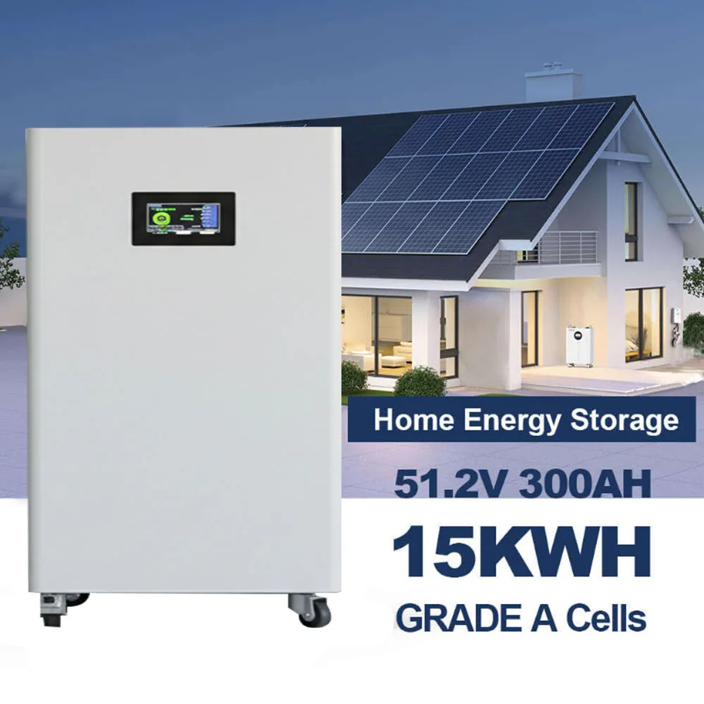 51.2V 15KWH 30KWH Powerwall, 280Ah 300Ah LiFePO4 Battery Home Off Grid Solar Storage System