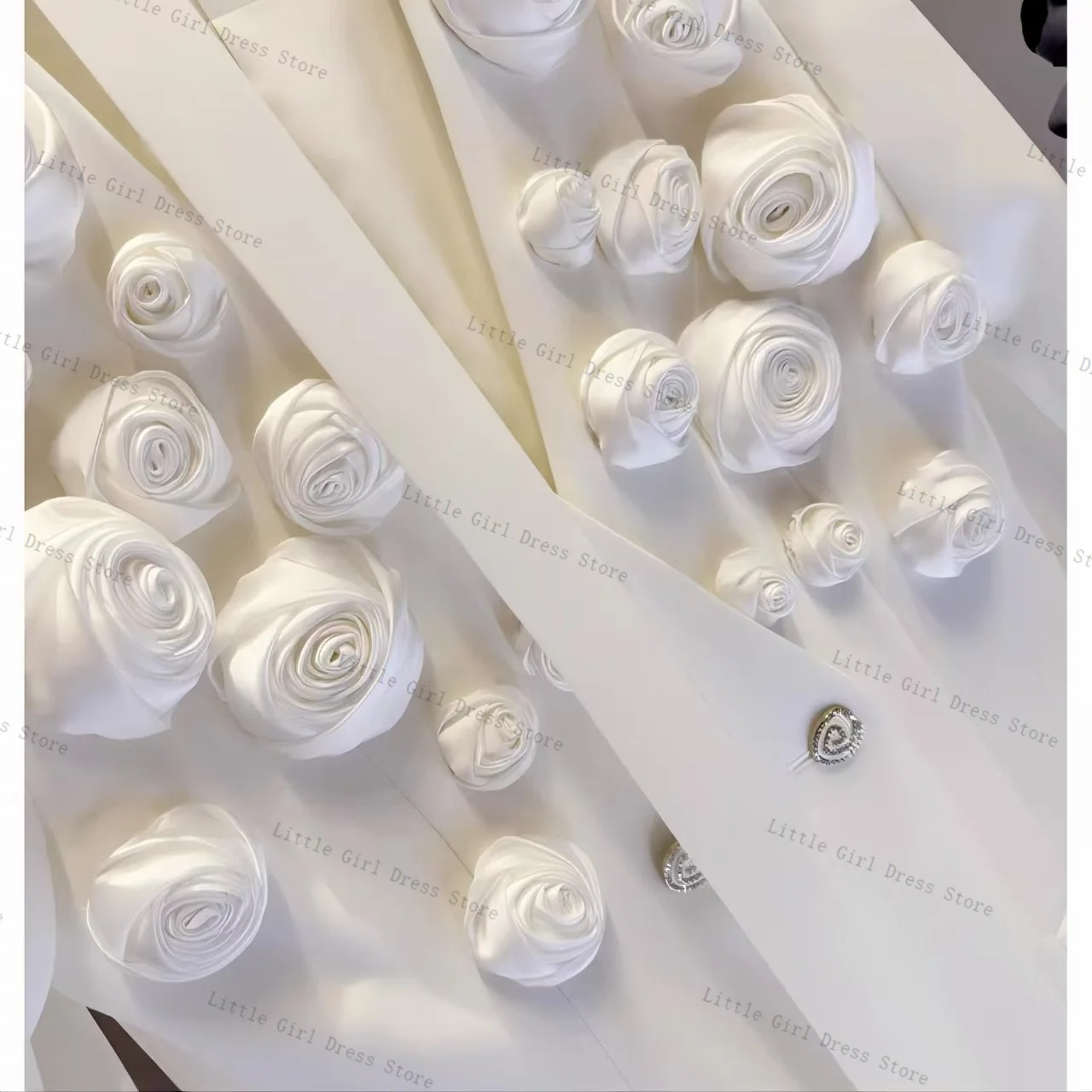 White Scarf Women Suit Set 2 Piece Blazer Pants Trouser 3D Flower Formal Office Lady Jacket Prom Wedding Bride Coat Customized