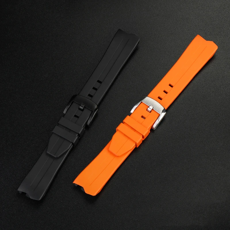 80th Anniversary Rubber Strap For Hamilton Adventure H24585331 H24551331 WaterProof Silicone Watchband Replacement Bracelet 20mm