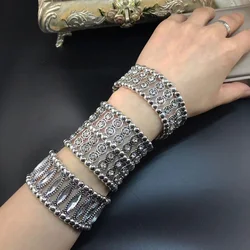 New Fashion Women's Vintage Rhinestone Handmade Beaded Elastic Bracelet