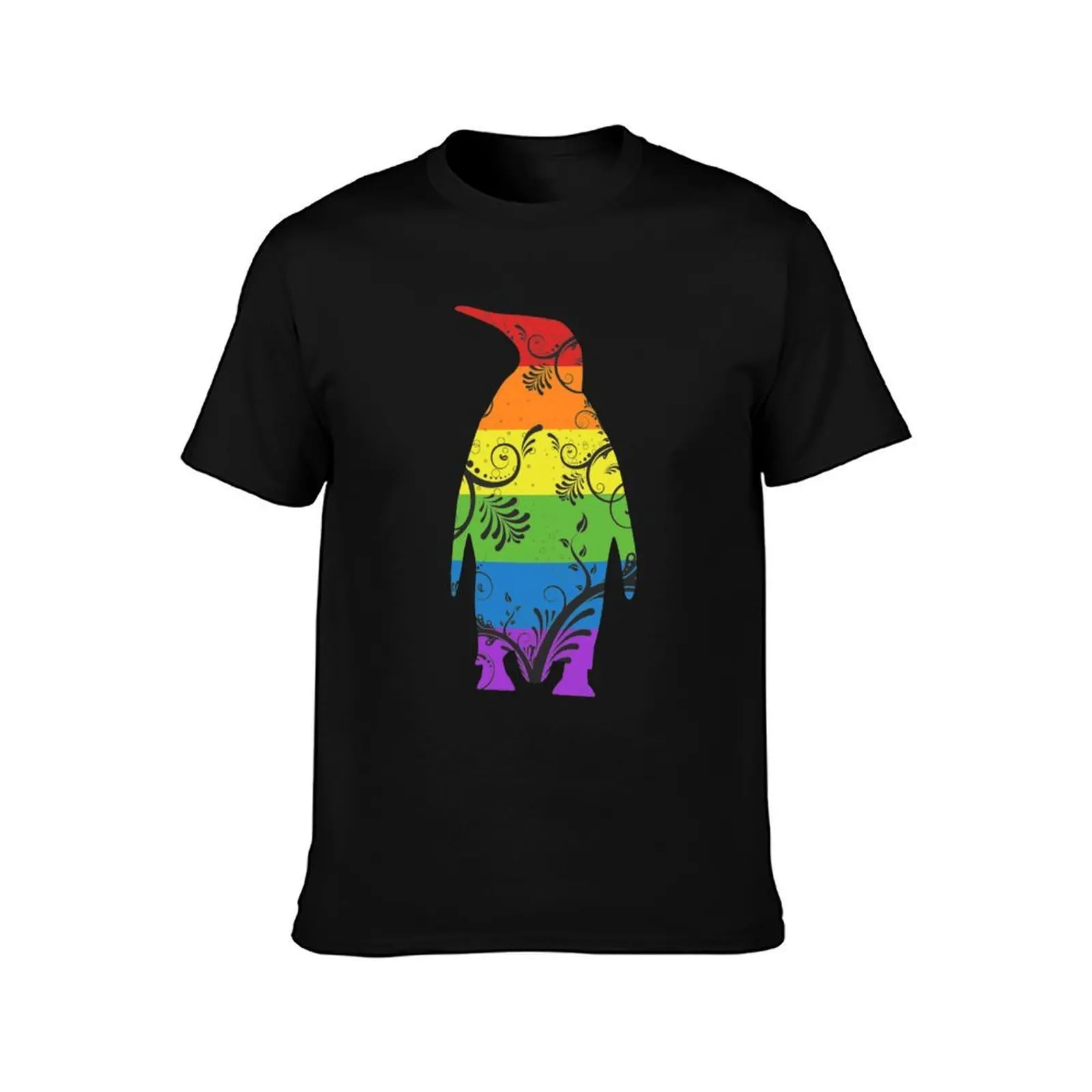 Rainbow Penguin TShirt Proud Ally LGBT Shirt Gay Pride Month Gift Idea T-Shirt High Quality Durable T-Shirt