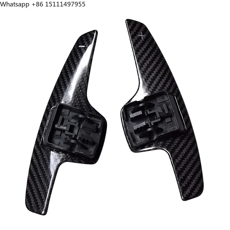 For Chevrolet Corvette C7/C8 Dry Carbon Fiber Steering Wheel Shift Paddles Replacement Extended Shift Paddles
