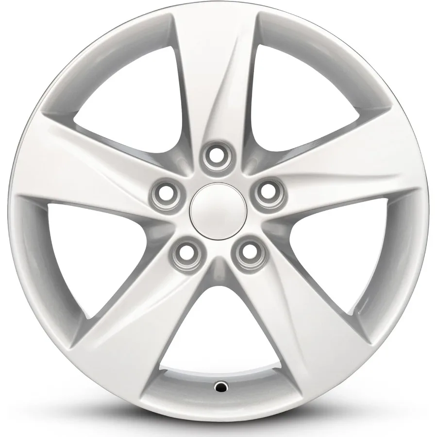 20112013 هيونداي إلنترا 16 بوصة حافة ألومنيوم مطلية بالفضة OE استبدال مباشر عجلة سيارة جاهزة للطريق لأداء محسن