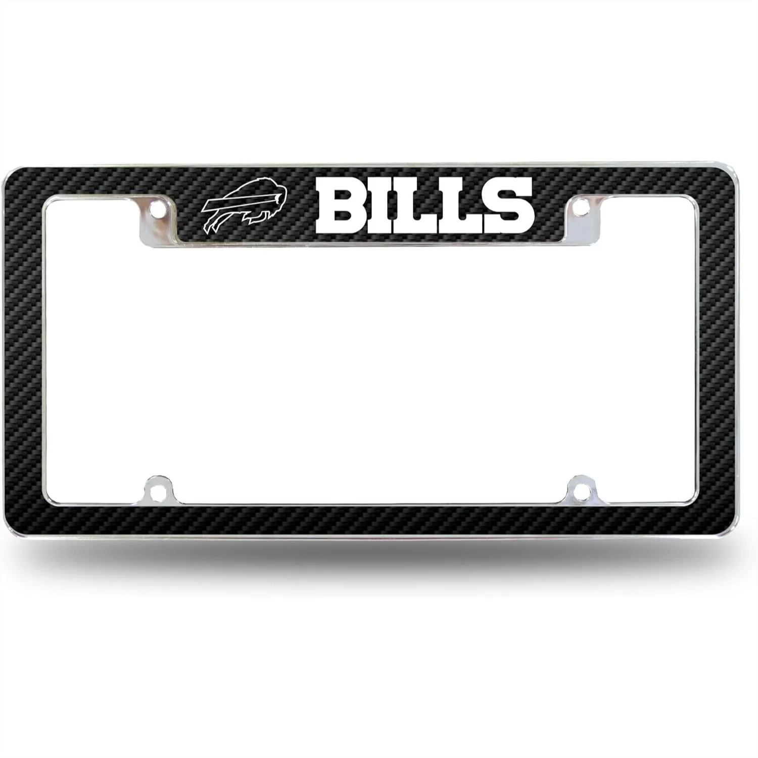 

NFL Football Chrome License Plate Frame for Car Truck SUV 12x6 inch Heavy Duty Auto Tag Holder