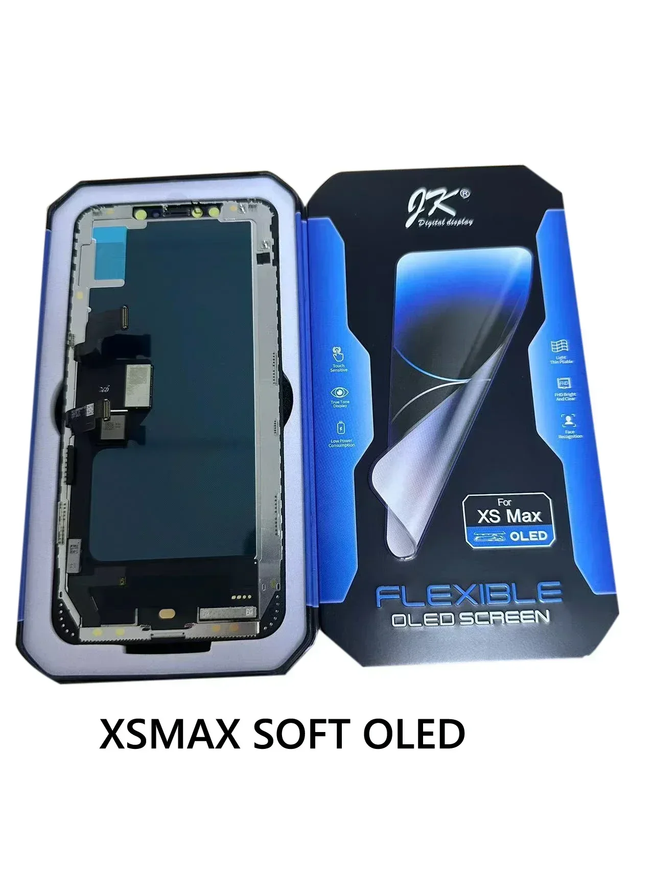 JK SOFT OLED LCD Display Touch Digitizer Screen For iPhone xsmax 11ProMax 12 12pro max 13 14 Pantalla Replacement Complete