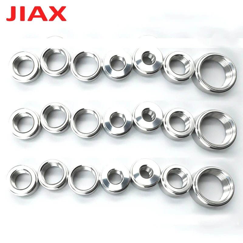 3PCS M16 M18 Stainless Steel Weld Bung NPT Female Thread 1/8 1/4 3/8 1/2 3/4 Stepped Mounting Boss Oxygen Sensor Adapter Fitting