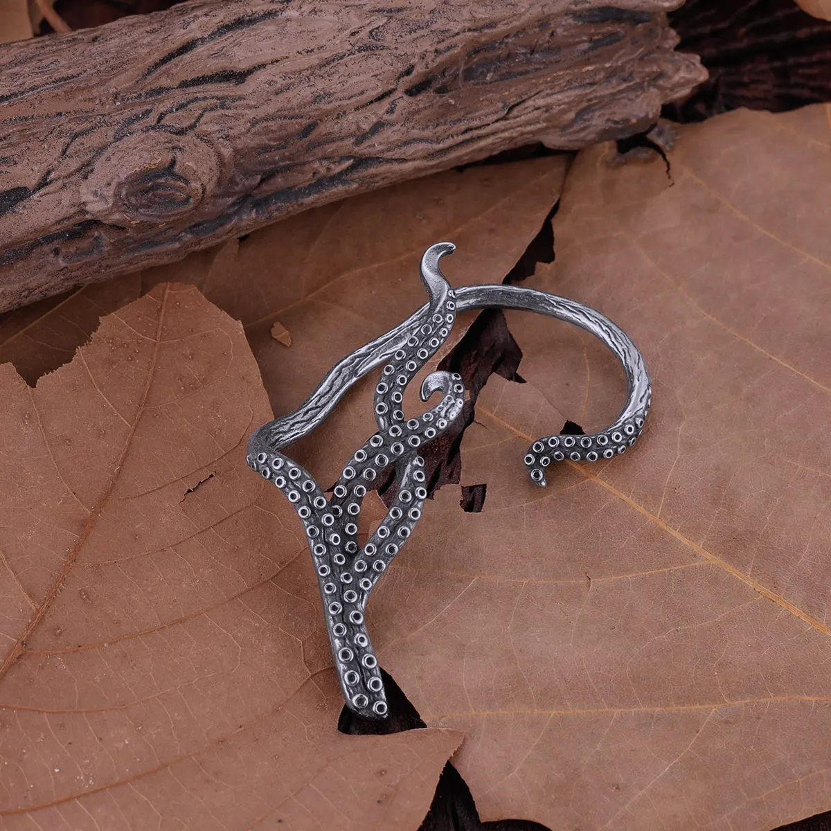 Stainless Steel Imitation Octopus Foot Clip Earring Fashion Women Personality Non-piercing Elf Ear Cuff Jewelry Wedding Gift
