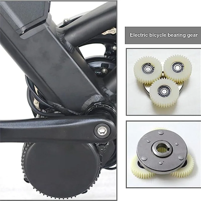 Per Bafang Motore Bicicletta Elettrica Trasmissione Gear Pezzi di Ricambio Denti In Nylon 38mm Denti Sole Denti Anello Interno