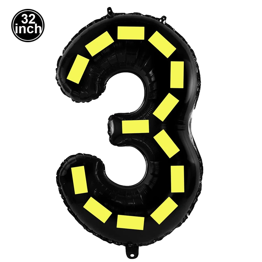 Bau 4D Folienballons 12 Zoll Baggerhelm Warnung Bedruckte Latexballons Bau Geburtstag Party Dekorationen
