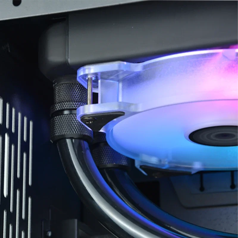 Bykski Water Cooling Kit with Pump 120mm Fan 360mm Radiator PC System G1/4'' Fitting Hose Tube Distro Plate for LIAN LI O11 Case