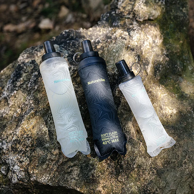 Naturehike 500mml Outdoor Sport Camping Running Sport Bicycle Soft Water Bottle Folding TPU Soft Flask Hiking Water Bag - view 6
