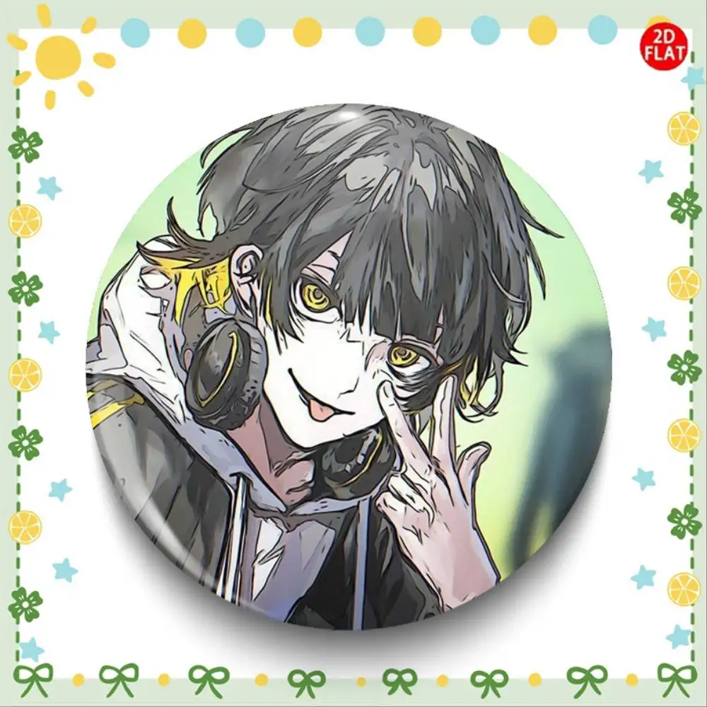 2026 Latest Cartoon Anime Badge Suitable For Small Decorations Like Clothing Badges Button Round Creative Pin Brooch