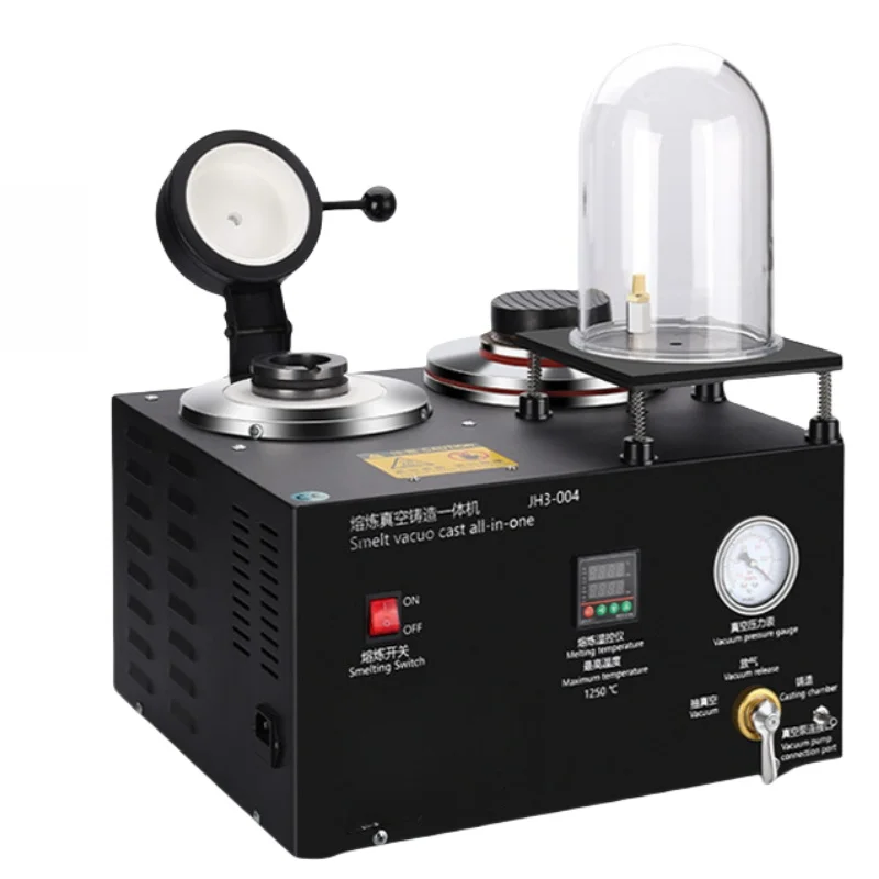 Multifunctional Three in One Vacuum Equipment Crucible Gold Jewellery Metal Silver Refine Melting Vacuum Suction Cast Machine