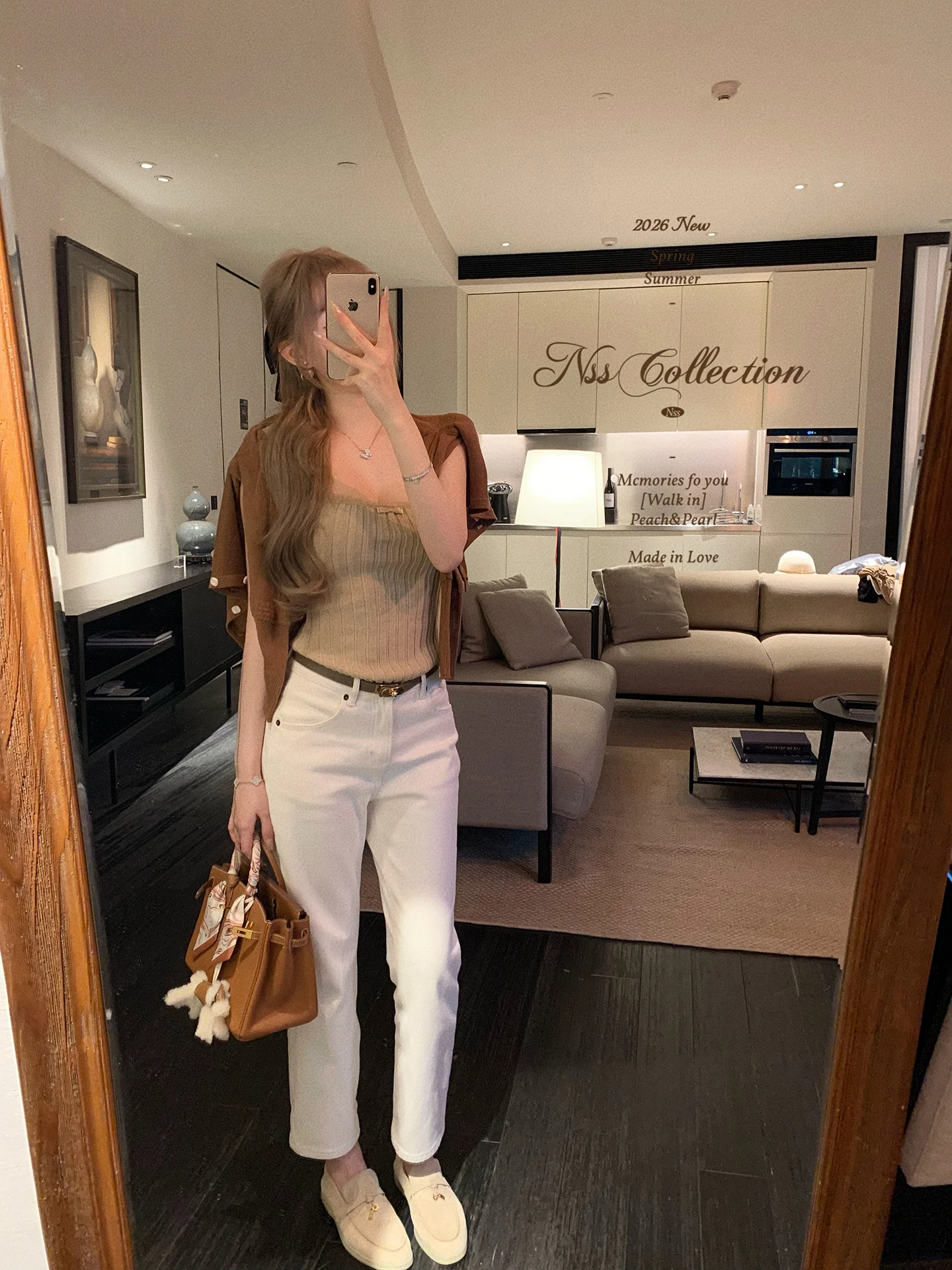 

Slimming Versatile Straight Leg Jeans NSS Collection Natural Waist Zipper Pocket Ladies Jeans Spring Autumn Classic Style