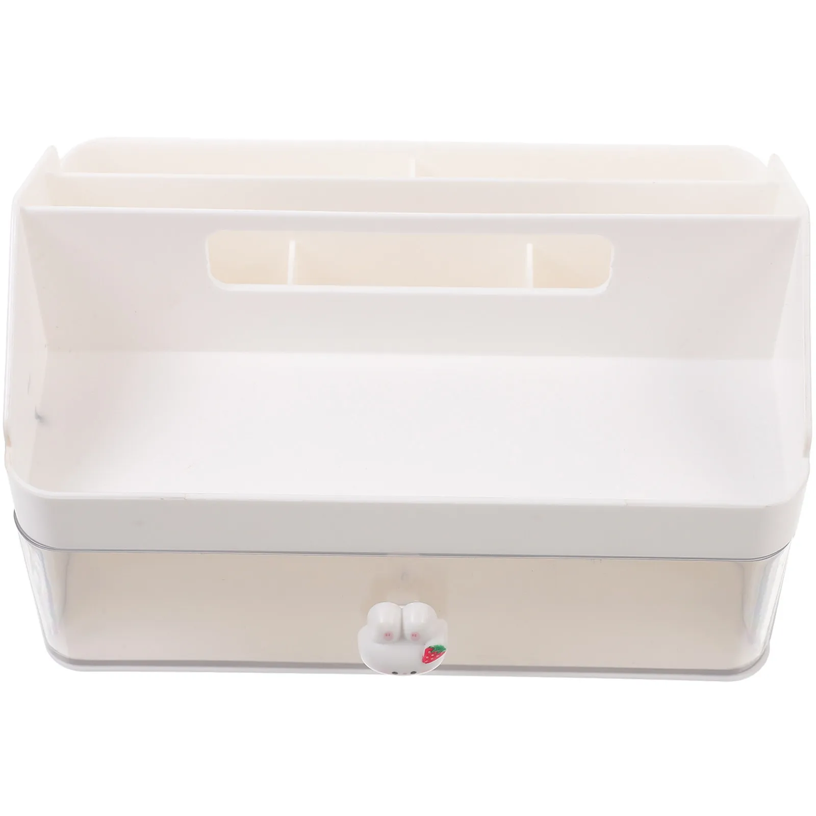 Plastic Desktop Organizer Large Capacity Storage Box Pen Holder Home Office Makeup Organizer Sundries Container
