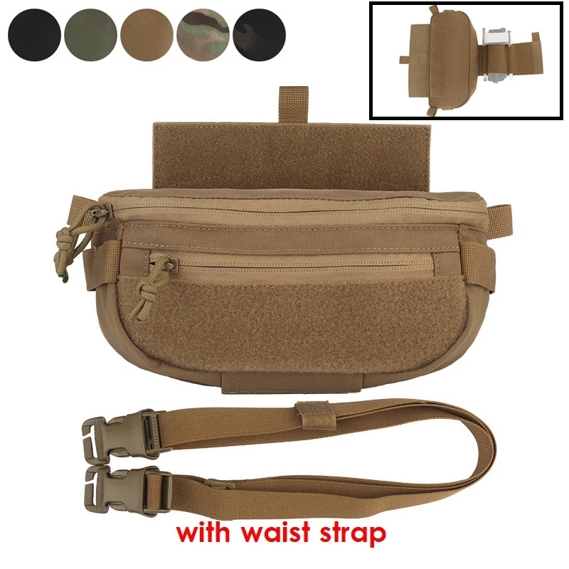 

Тактическая сумка для переноски брюшного пресса, поясная сумка с крючком и петлевой панелью для тактического жилета, нагрудная сумка, уличная сумка
