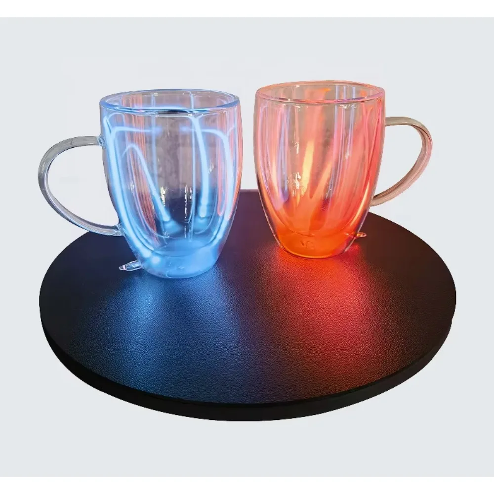 Luminous Plasma Cup & Plasma Ball, Glowing Plasma Cup Novelty Decorative Light Base D275mm XH10mm Cup Size D86mmxH115mm