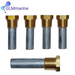 Yanmar 펜슬 양극 키트, 오일 쿨러 아연, 해양 119574-4415 119773-92600, 4LHA-HTE, 6LP, 6LY, 6LPA-STP, 6LPA-STZP, 119574-18790