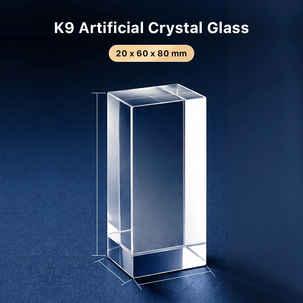 Cloudray K9 Crystal Glass Cube for UV Laser Marking Machine, Engraving Tool Part & DIY Craft Ornament Making Accessory image 3