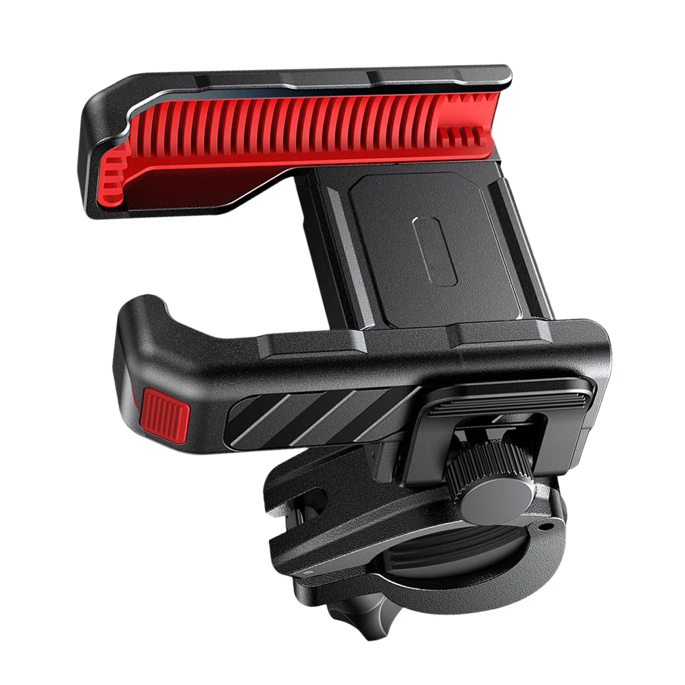 

Metal Cycling Phone Stand Shockproof Motorbike Phone Bracket One-hand Operation 360 Degree Adjustment for 4.7-7 Inch Smart Phone