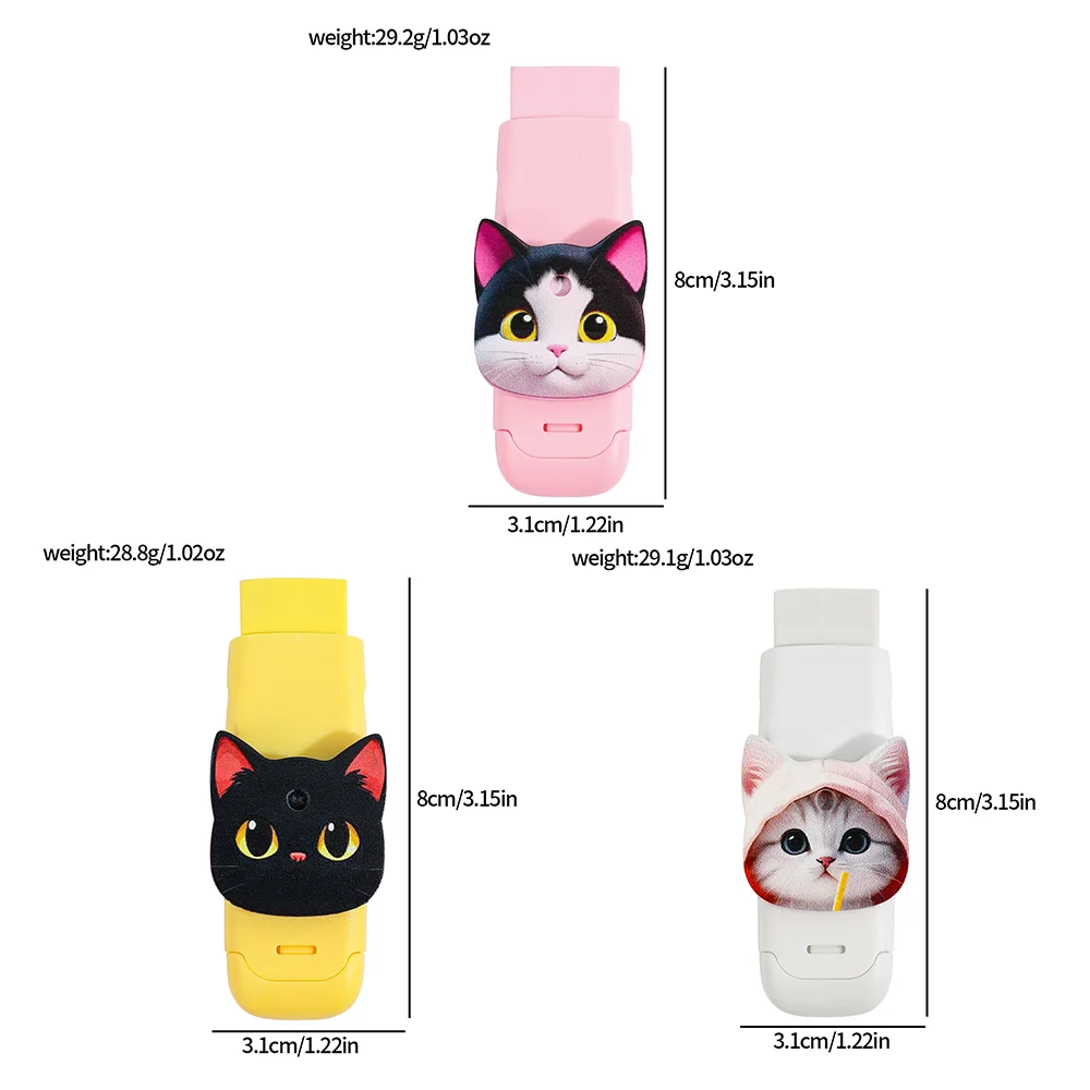 ممحاة دفع سحب على شكل قطة كرتونية، مناسبة للمكاتب والمدارس، متينة وسهلة التنظيف، مستلزمات مدرسية أساسية