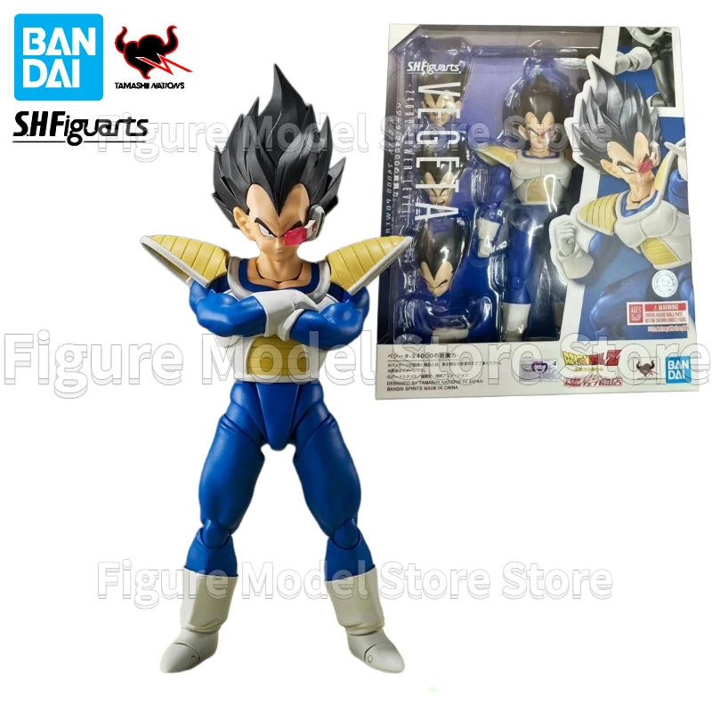 

In Stock Bandai S.H.Figuarts SHF Dragon Ball Z Battle Suit Vegeta 24000 Power Level Anime Action Figures Toys Models Collector