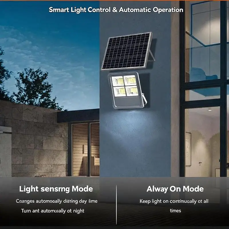 Solar Light, Aluminum Shell Outdoor Lighting Garden Light LED Solar Flood Light Household Solar Outdoor Light