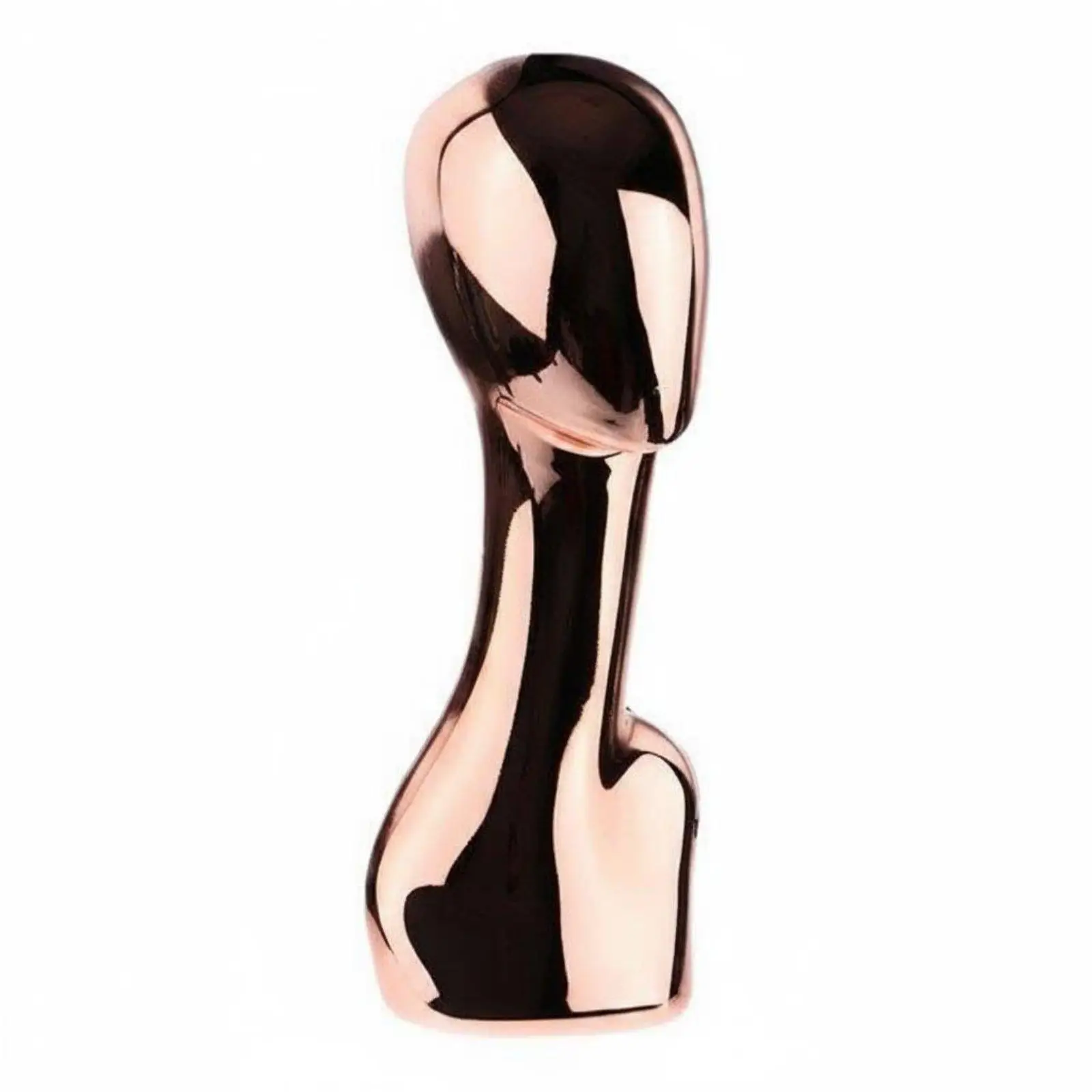 Hat Mannequin Head Electroplated Hairpiece Stand Head Rose Golden Hat Display Stand for Salon