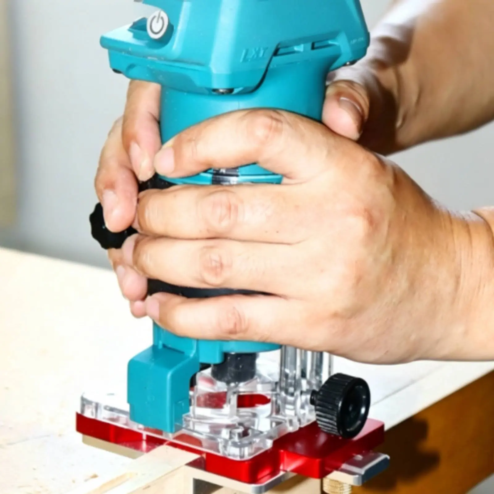

Invisible Connector Jig Hidden Joint Use Wood Slotting Jig Router Slot Template Multifunctional Woodworking Slotting Tool