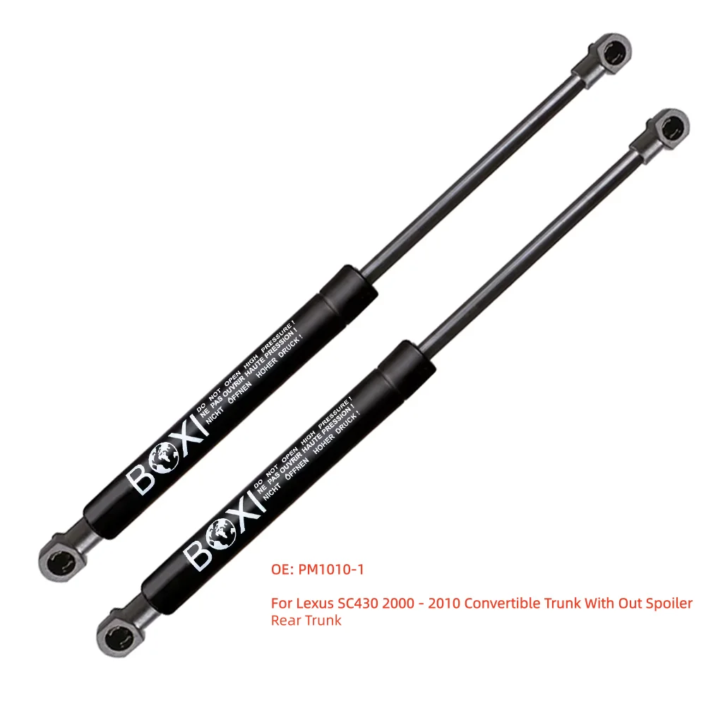 BOXI 2pcs Trunk Gas Spring Shock Struts Replacement PM1010-1 For Lexus SC430 2000 - 2010 With Out Spoiler Lift Struts