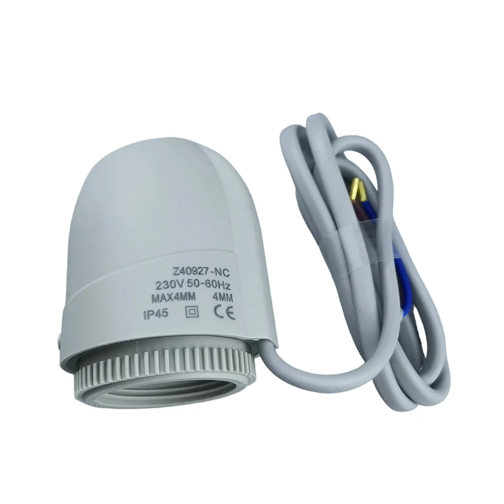 白色床下アクチュエータ対応暖房システム-サーモスタット-サーモスタットバルブ-均一な熱分布-パラフィンワックス駆動