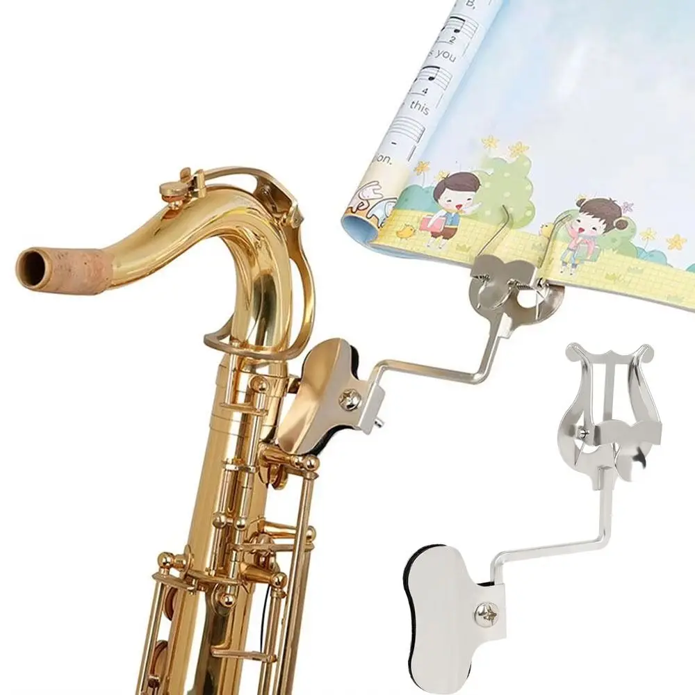 

Adjustable Angle Instrument Music Stand Lightweight Vertical Saxophone Sheet Music Holder Portable Universal Music Score Rack