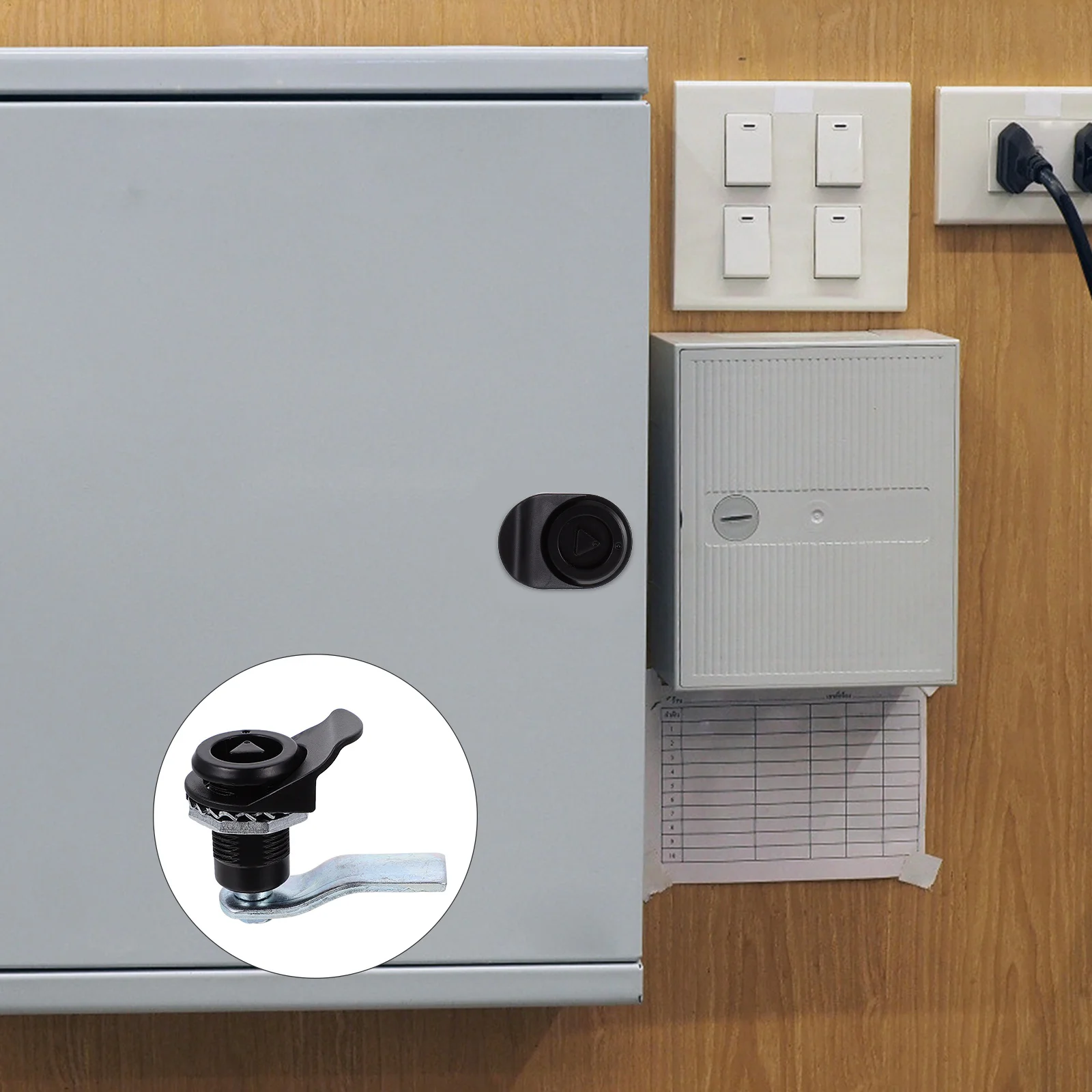 

2Sets Extended Zinc Alloy Cam Locks Cabinet Lock Triangle Key Safe Box Lock Retractable Durable Locks