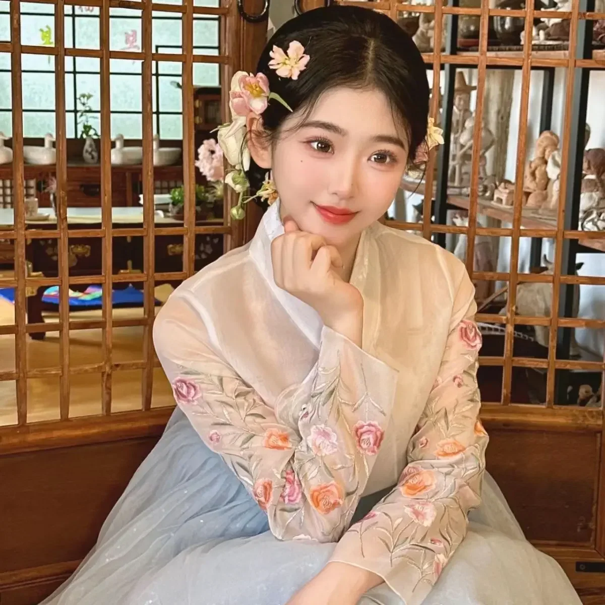 The new high-end Princess Yanji of Korea Court Hanbok Korean national high-end custom dress is elegant and cute