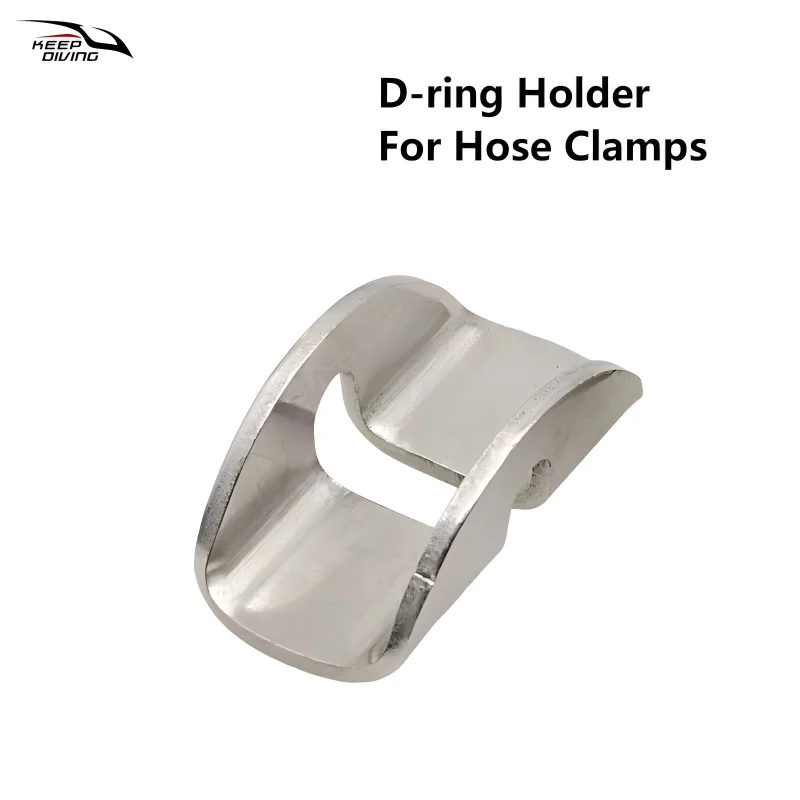 2026 New Arrival - Scuba Diving Tank Cylinder D-Ring Holder For Hose Clamps Stainless Steel Diving Equipment Fixing Clip
