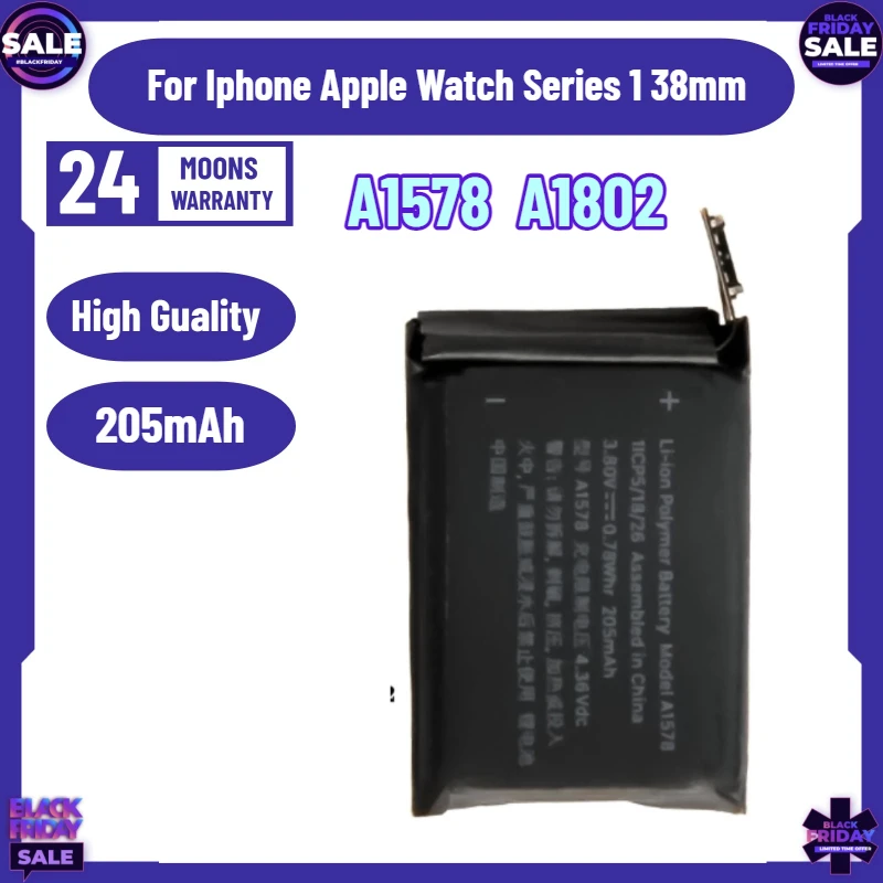 

NEW Battery A1578 for Iphone Apple Watch Series 1 38mm A1802 205mAh Watch Battery