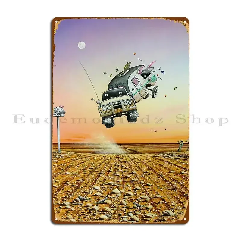Are We There Yet Caravan Metal Sign Classic Club Iron Club Club Tin Sign Poster