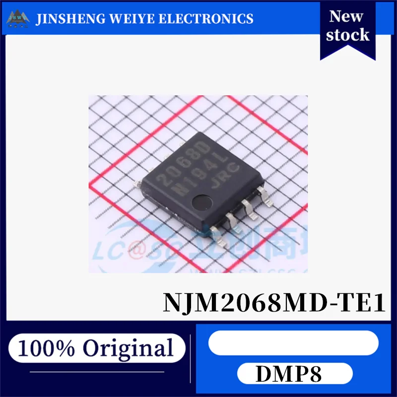 (10/50 pieces) NJM2068MD-TE1 2068D SMD SOP-8 JRC2068D Original Import In Stock Hot Selling Electronic Components