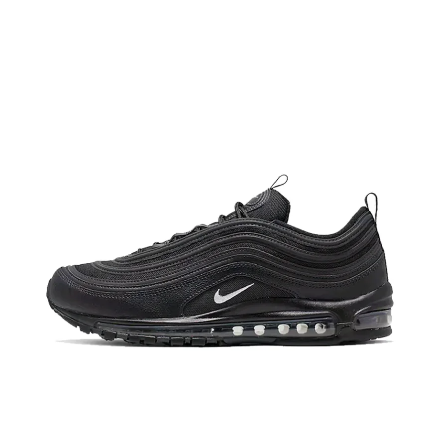 Nike Original Air Max 97 Low Men's and Women's Sneakers Breathable Cushioning Running Shoes Premium Black