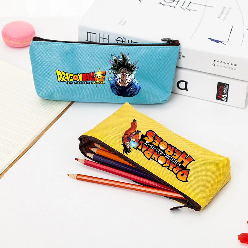 Dragoned Ball Boy Pencil Case Kid Student Simple Cartoon Anime Stationery Box Solid Color Pencil Bag School Supplies Gift 2026