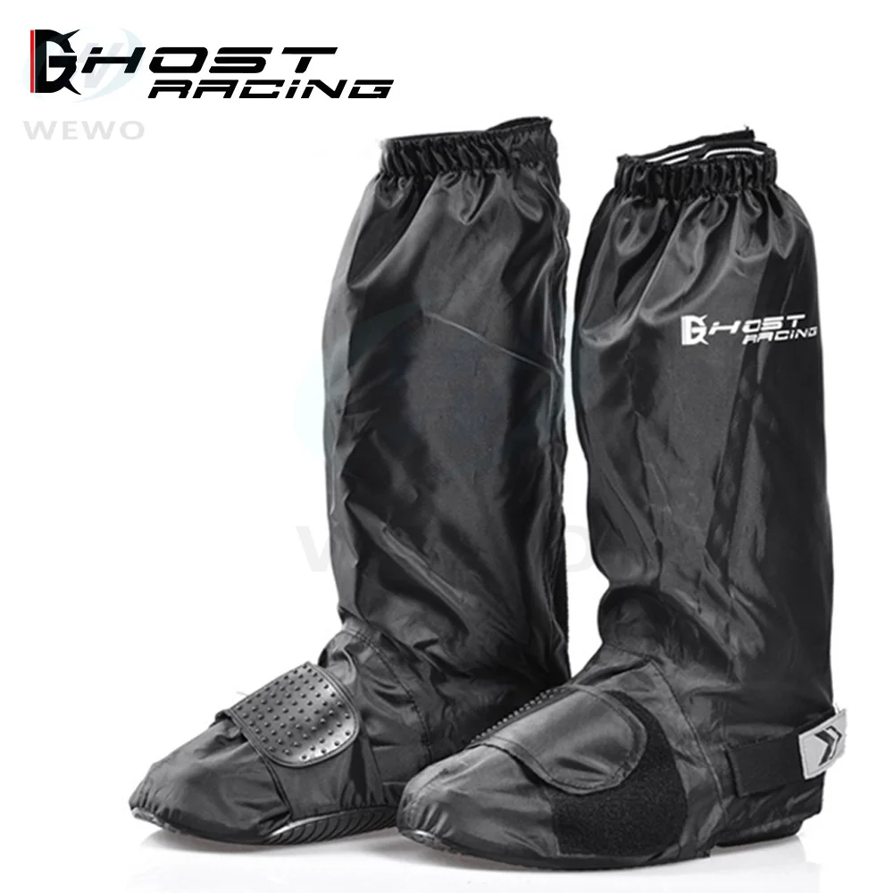 Waterproof Shoe Covers Botas Motocycle Waterproof Reusable Motorcycle Boots Cycling Motocross Boots Rain Shoes Covers Relectors