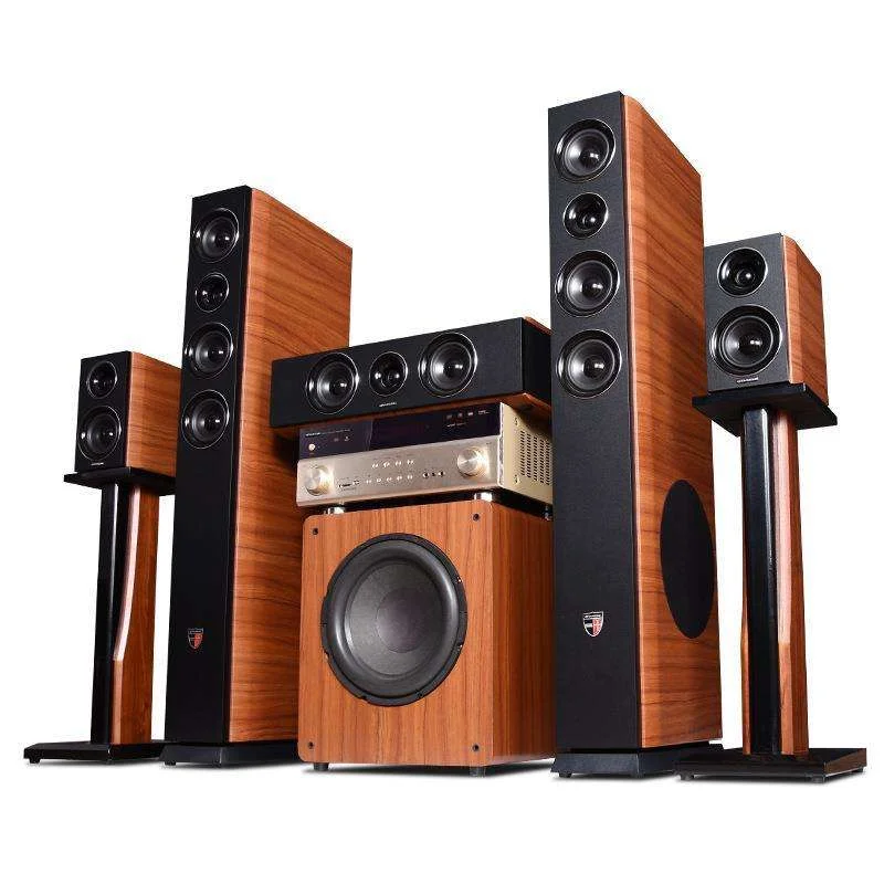 

2024 New DS-6005.1 Home Theatre Audio Set Home Speaker Subwoofer High-tech Home Theater Systems Bluetooth HD Wooden 5.1 Indoor