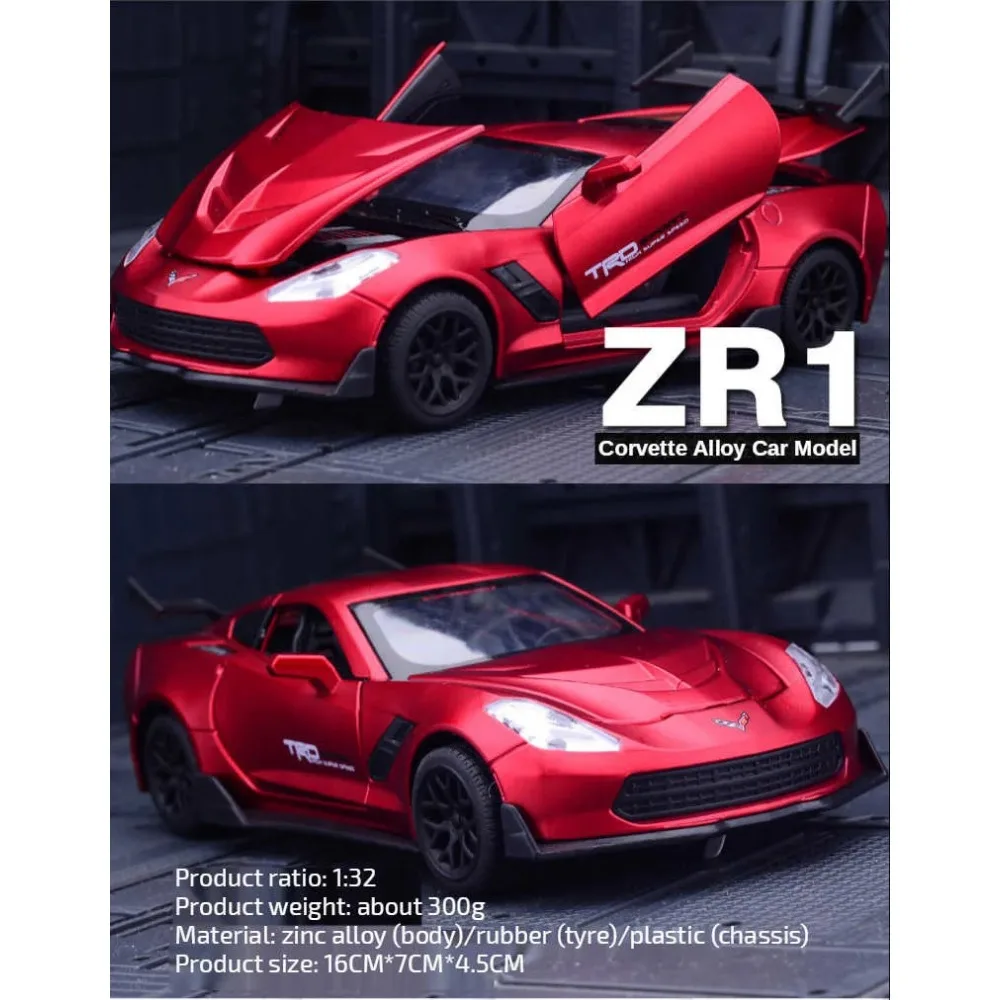 

1:32 Chevrolet Corvette Super car Toy Car Model Car Diecast Simulation Metal Alloy Vehicles Miniature For Children Gifts A217