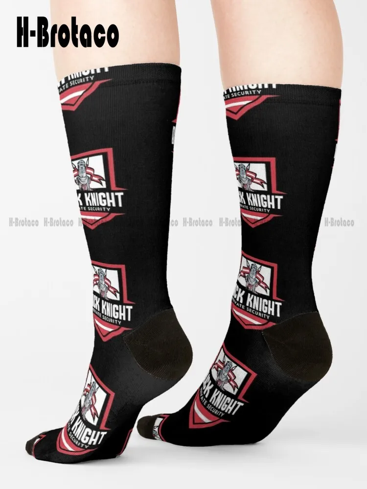 Black Knight - Private Security Monty Python Socks Funny Socks For Men Comfortable Best Girls Sports Custom Gift Harajuku Casual